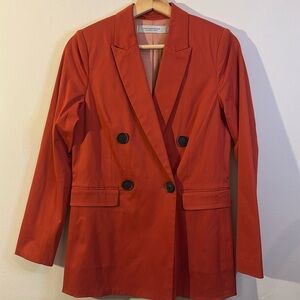 CONTEMPORAINE SIMMONS WOMENS BLAZER  ORANGE SIZE 0 IN GUC